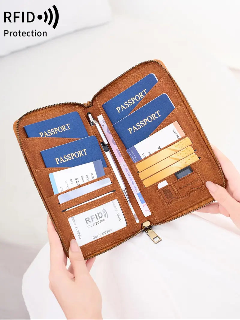 RFID Blocking Passport Holder Travel Smarter • Stay Organized • Secure Your Essentials