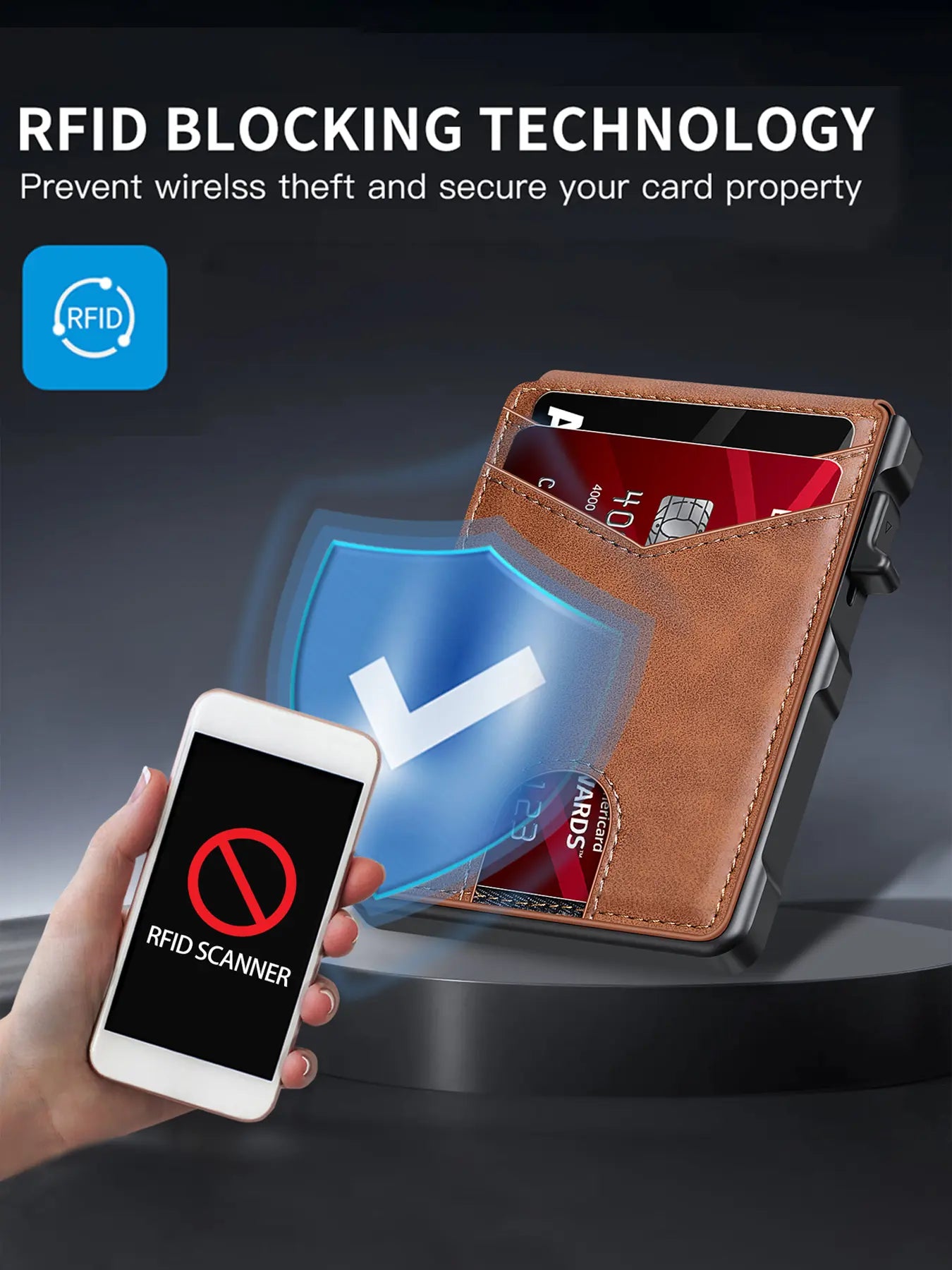 Minimalist RFID Blocking Wallet for Men Slim • Secure • Quick Access Everyday Carry