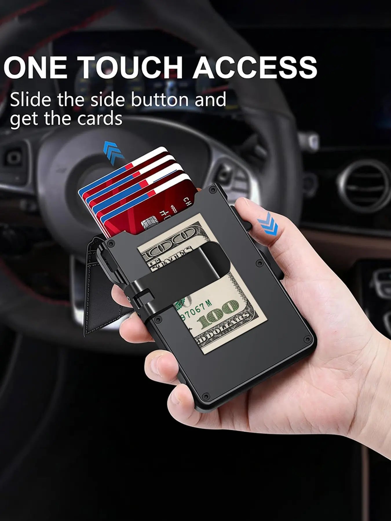 Minimalist RFID Blocking Wallet for Men Slim • Secure • Quick Access Everyday Carry