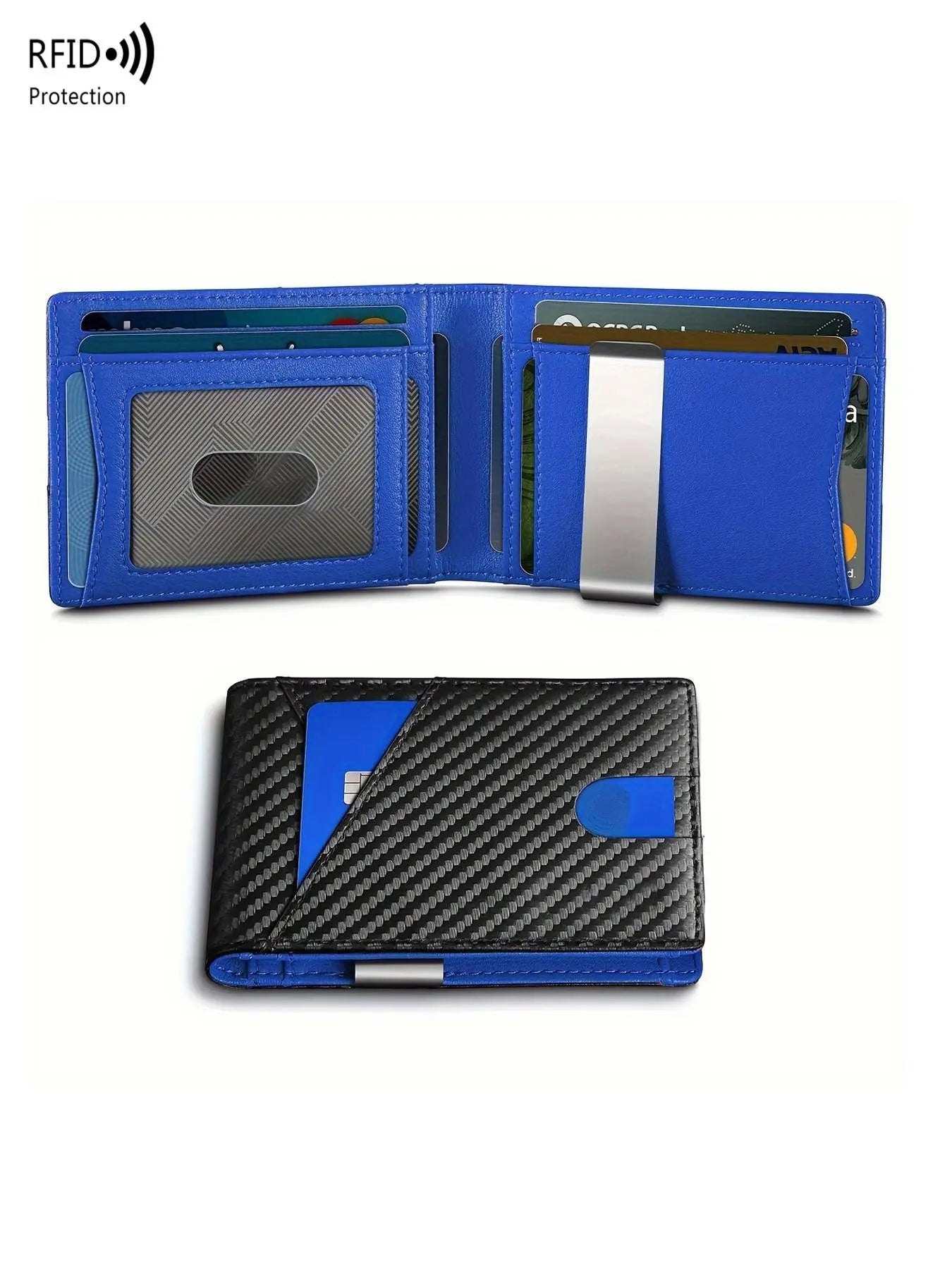 Minimalist Carbon Fiber RFID Wallet for Men Slim • Secure • Modern Everyday Carry