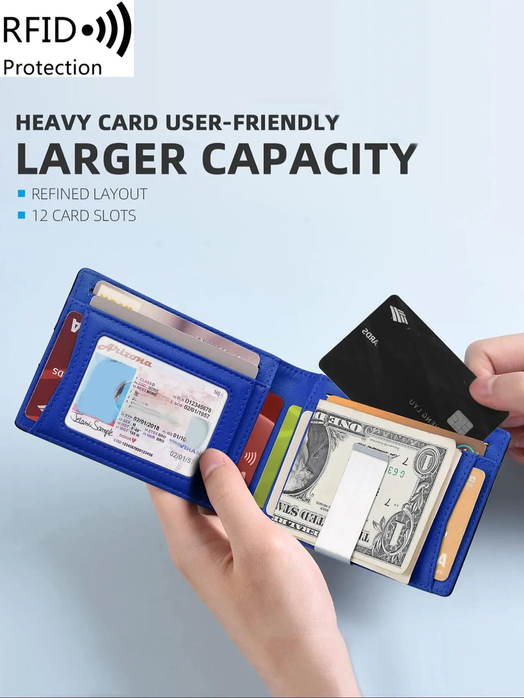 Minimalist Carbon Fiber RFID Wallet for Men Slim • Secure • Modern Everyday Carry
