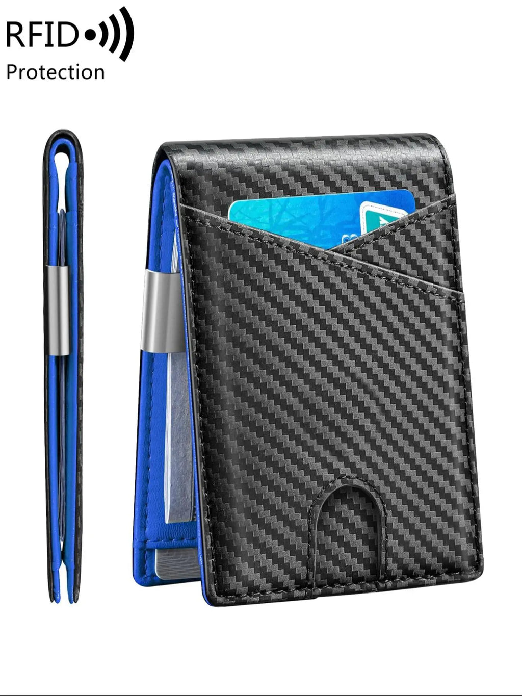 Minimalist Carbon Fiber RFID Wallet for Men Slim • Secure • Modern Everyday Carry