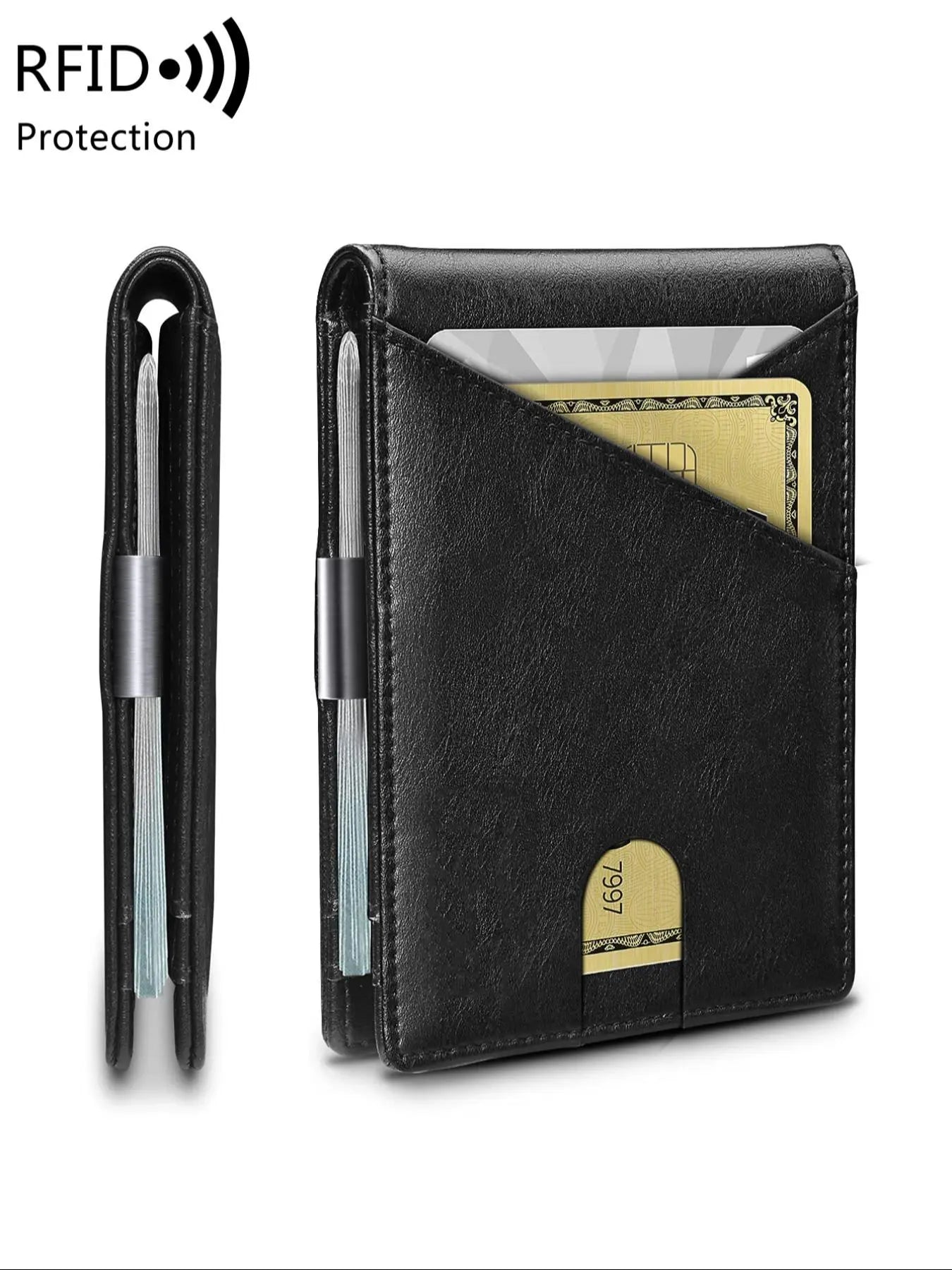 Minimalist Carbon Fiber RFID Wallet for Men Slim • Secure • Modern Everyday Carry