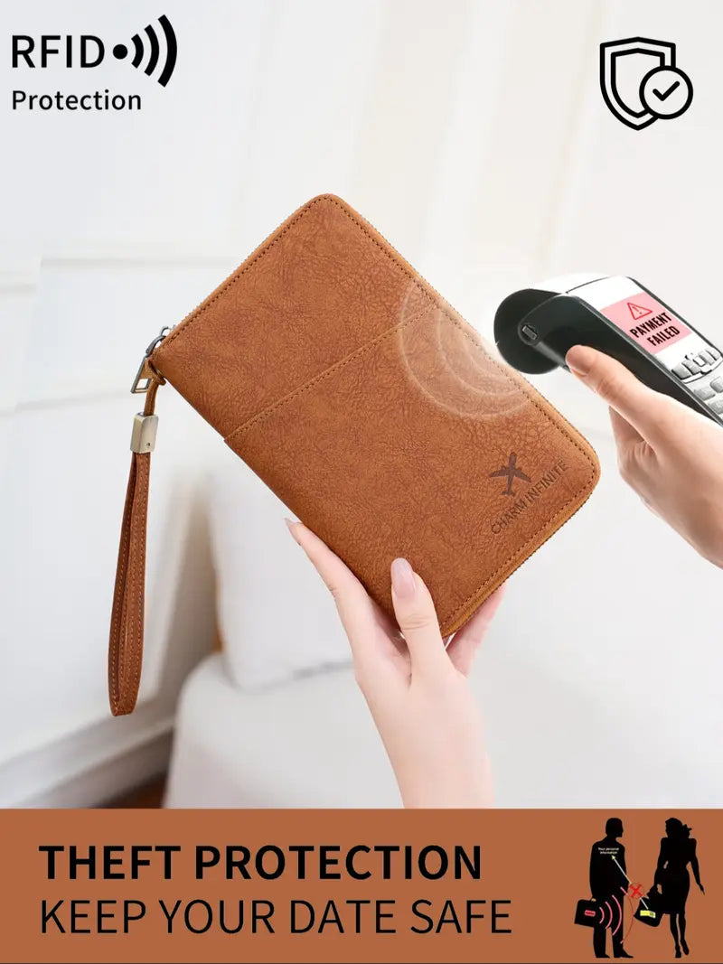 RFID Blocking Passport Holder Travel Smarter • Stay Organized • Secure Your Essentials