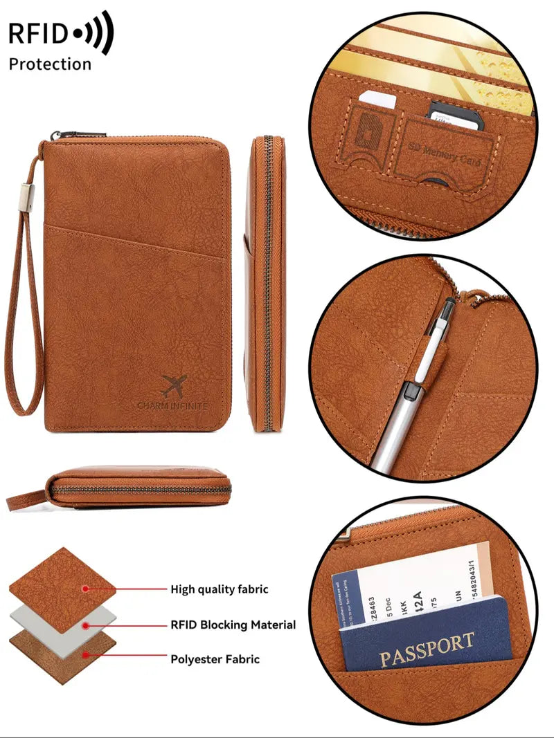 RFID Blocking Passport Holder Travel Smarter • Stay Organized • Secure Your Essentials