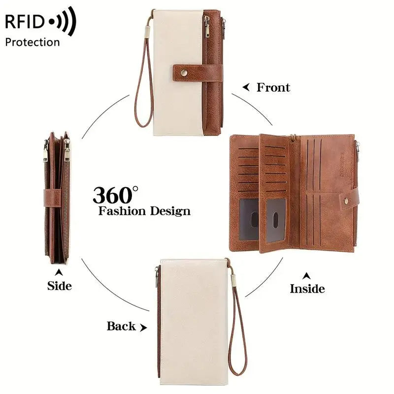 RFID Blocking Long Wallet for Women  Your Everyday Wallet — But Smarter, Safer & More Stylish