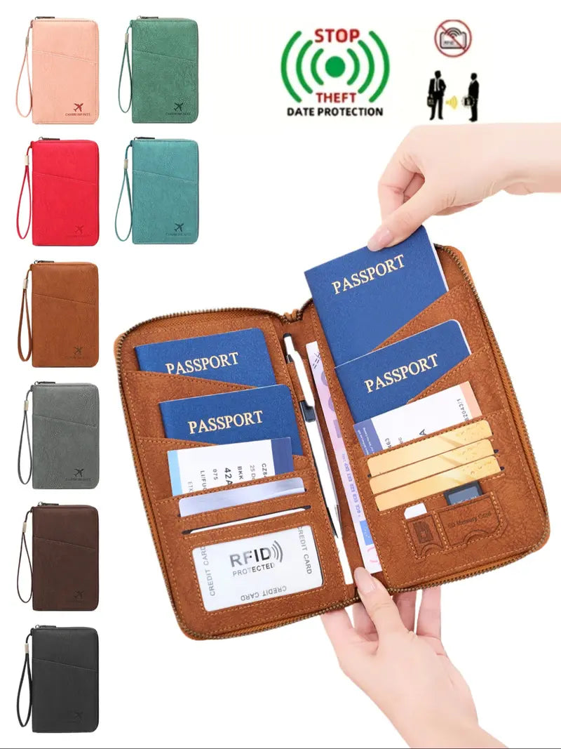 RFID Blocking Passport Holder Travel Smarter • Stay Organized • Secure Your Essentials